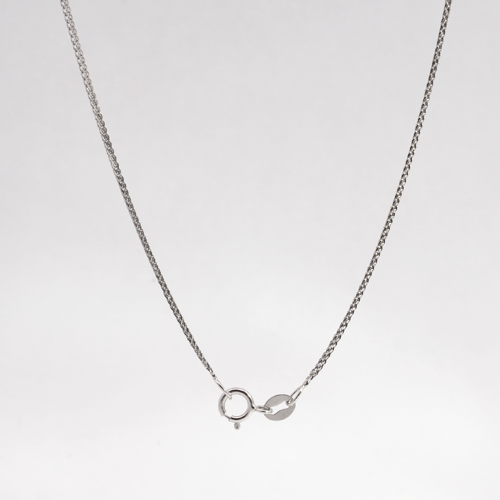 Cadena Franco Mini en Oro Blanco