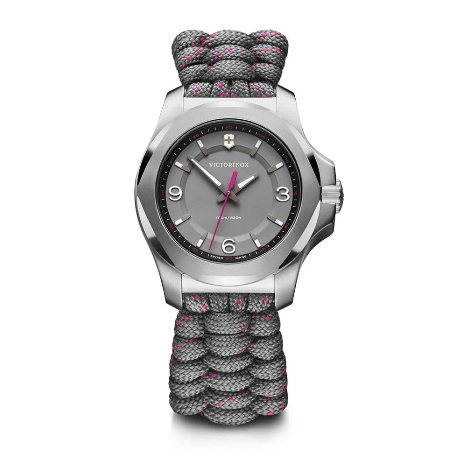Reloj INOX V 37mm Acero y Paracord Gris