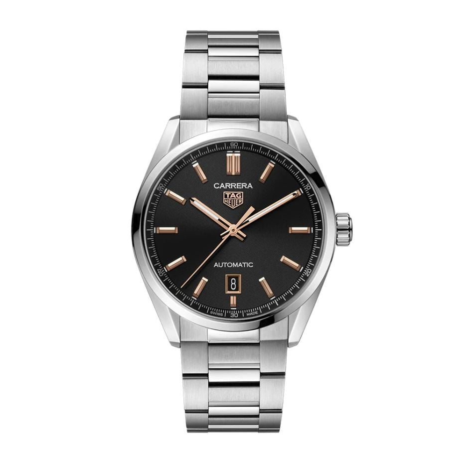 Reloj Carrera Dates Automático 39mm Acero Esfera Negra