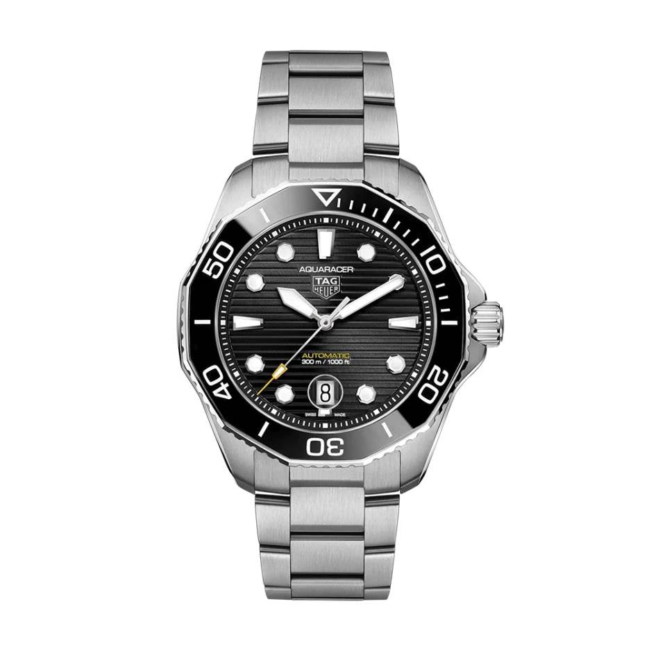 Reloj Aquaracer Automático 43mm Acero Esfera Negra