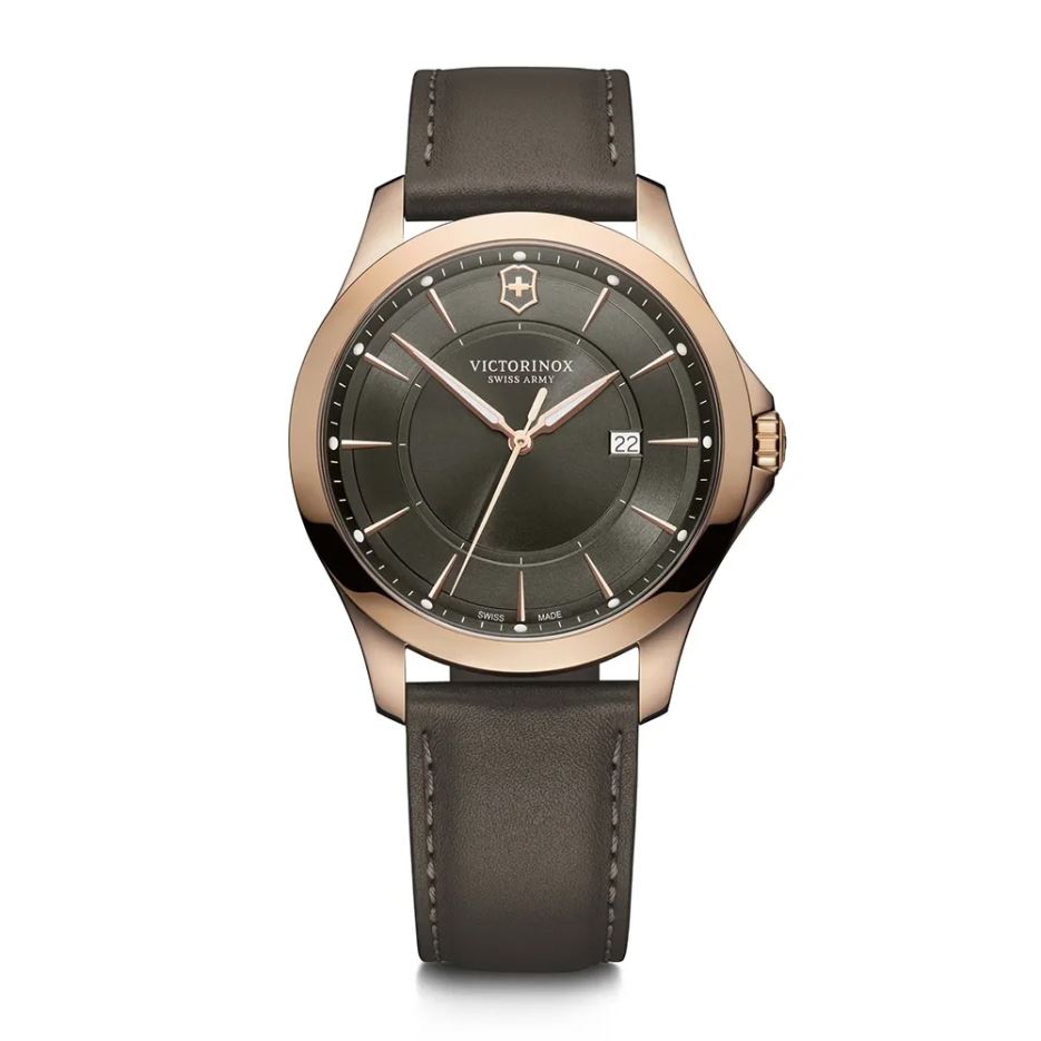 Reloj Alliance Cuarzo 40mm Cuero Taupe