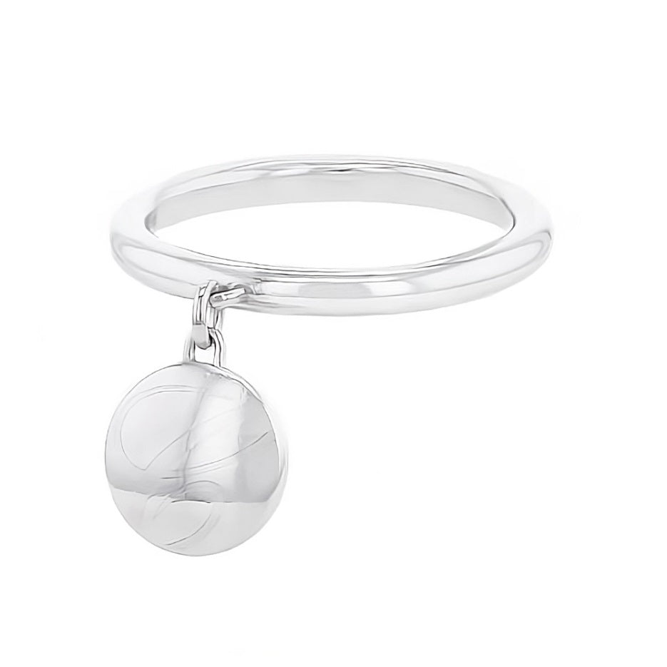 Anillo Chopardissimo Oro Blanco Colgante Talla 4.3