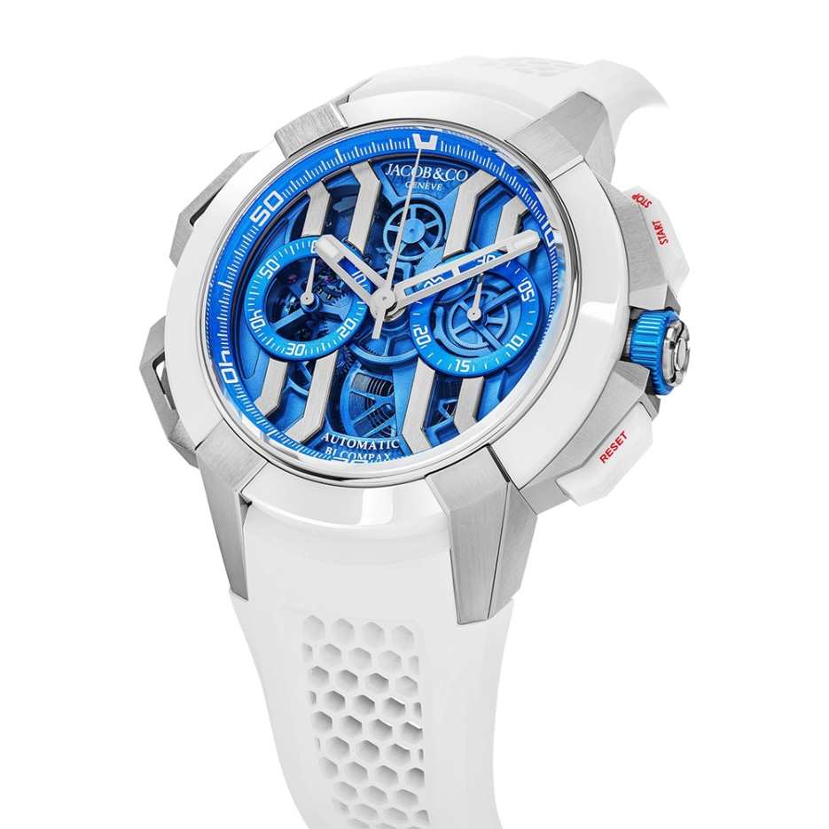 Epic X Chrono 44mm Titanium Blue