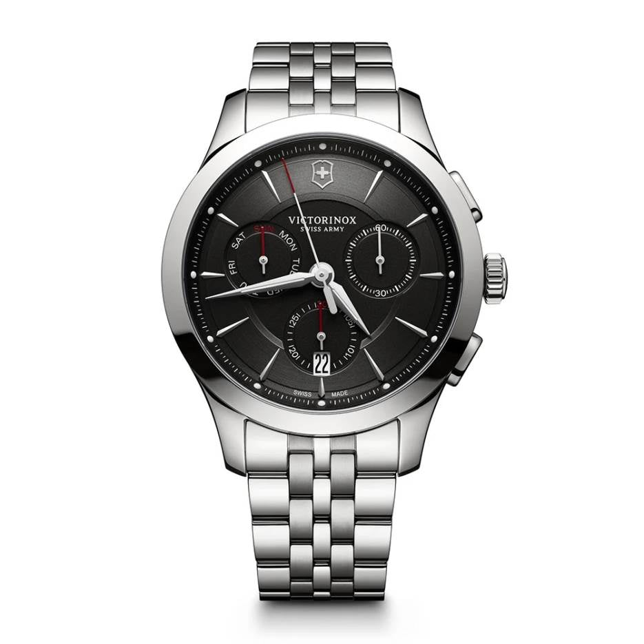 Reloj Alliance Cronógrafo 44mm Acero Esfera Negra