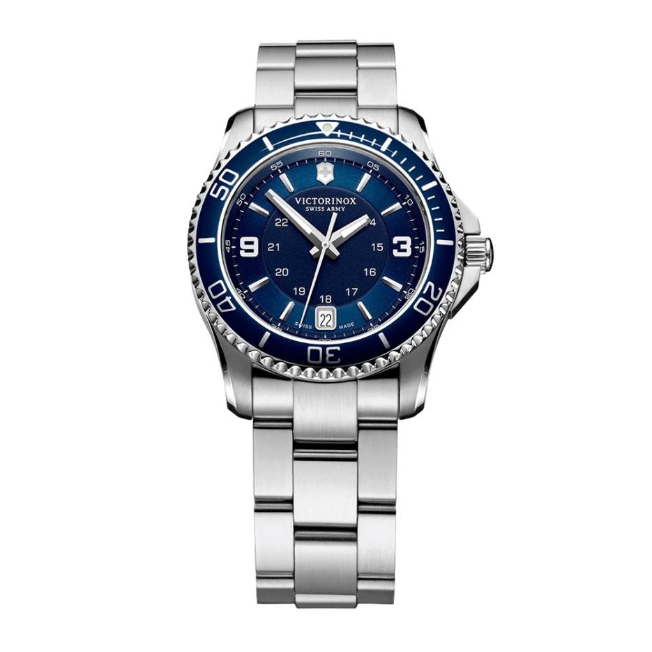 Reloj Maverick Small 34mm Acero y Azul