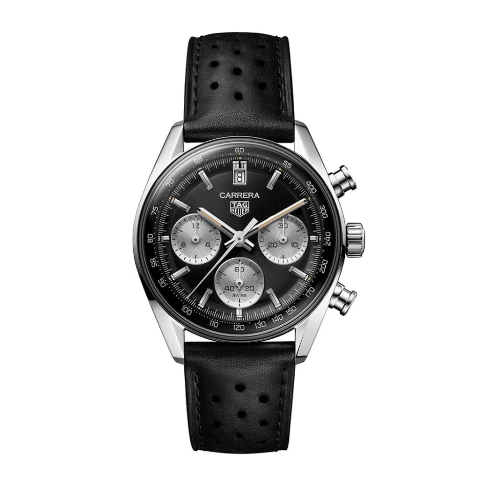 Reloj Carrera Automático 39mm Cuero Negra