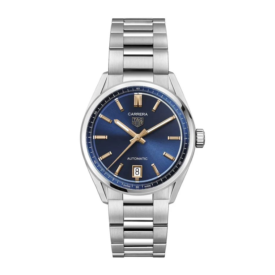 Reloj Carrera Dates Automático 36mm Acero Esfera Azul