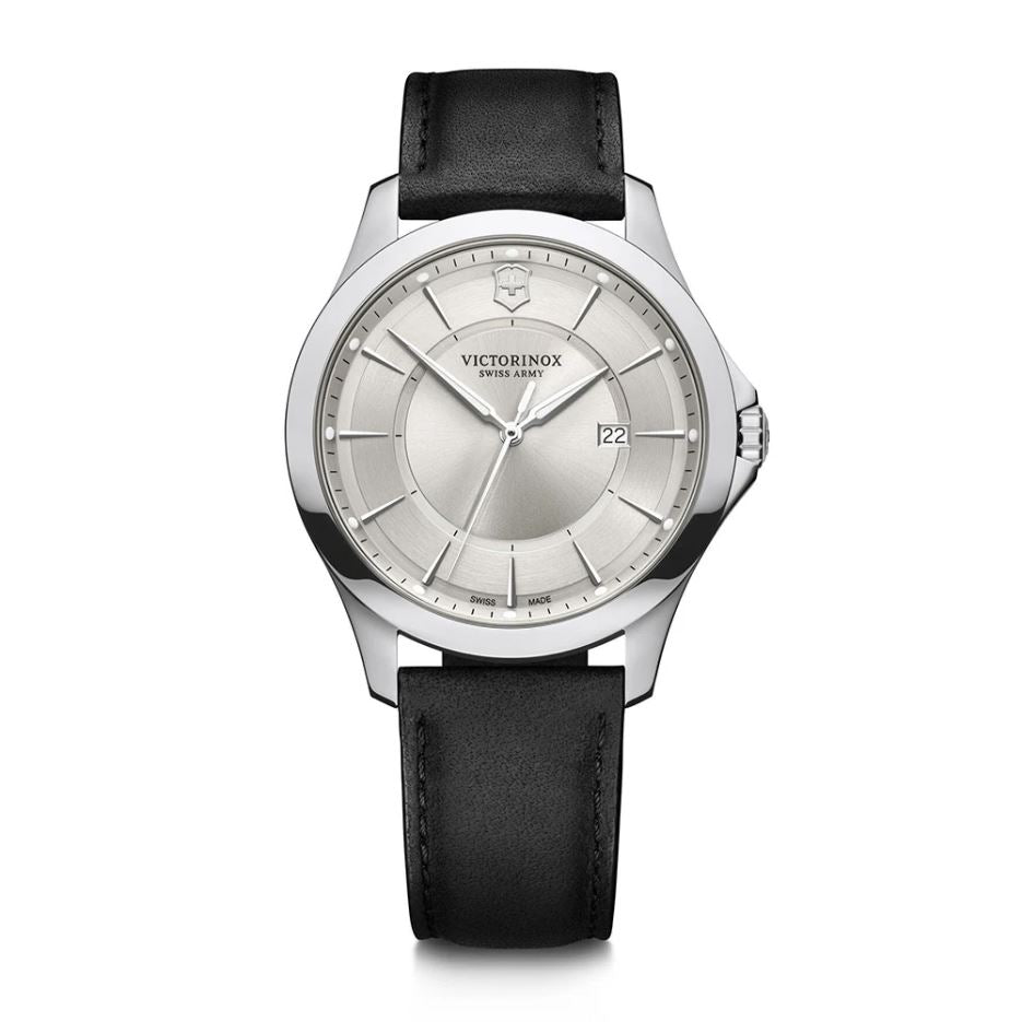 Reloj Alliance Cuarzo 40mm Cuero Negro