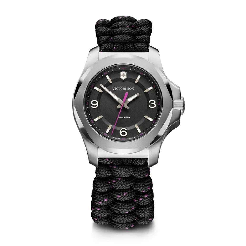 Reloj INOX V 37mm Acero y Paracord Negro