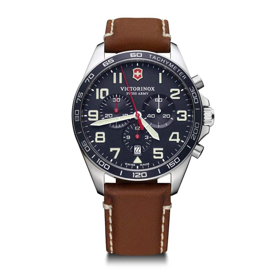 Reloj FieldForce Cronógrafo 42mm Cuero Esfera Azul