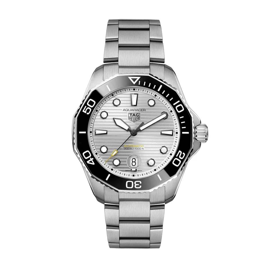 Reloj Aquaracer Automático 43mm Acero Esfera Plateada