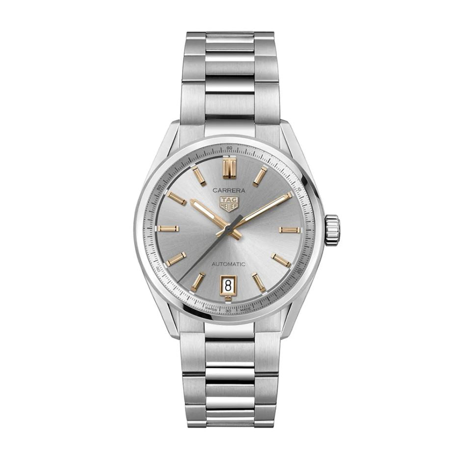 Reloj Carrera Dates Automático 36mm Acero Esfera Gris
