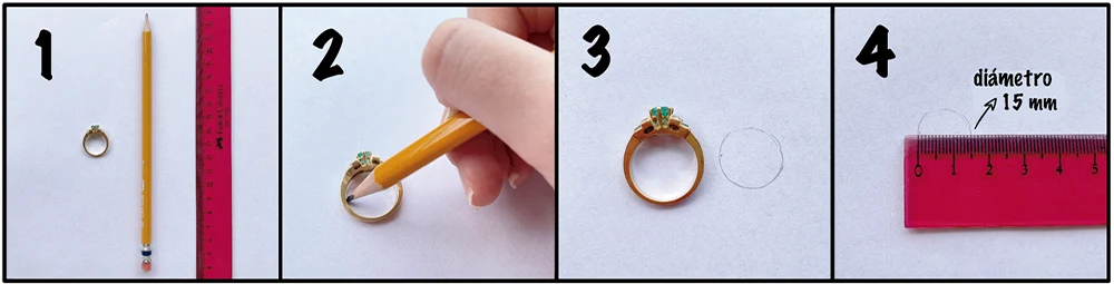 cómo saber tu talla de anillo