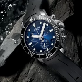 reloj tissot seastar 1000 latex azul T1204171704100