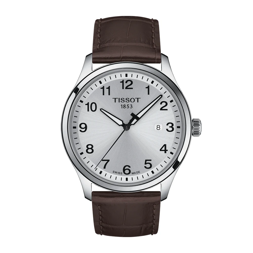 reloj tissot xl cuarzo cuero gris T1164101603700