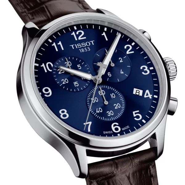 reloj tissot xl cuarzo cuero azul T1166171604700