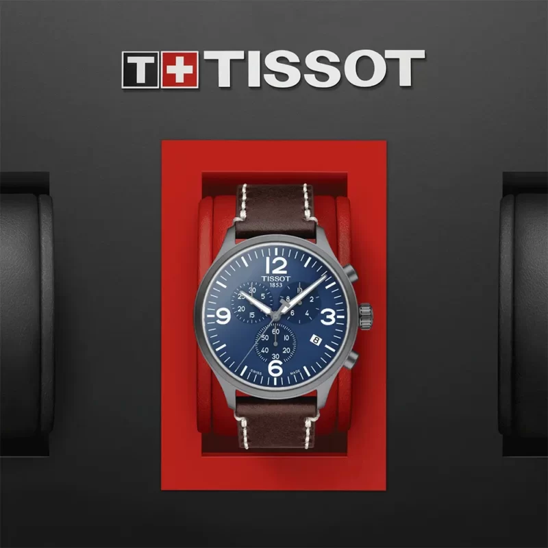 reloj tissot xl cuarzo cuero azul T1166173604700