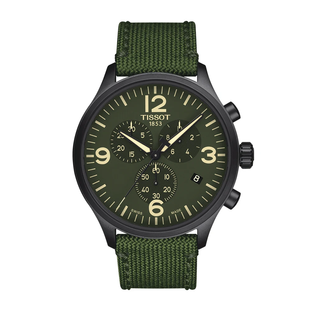 reloj tissot xl cuarzo textil verde T1166173726700