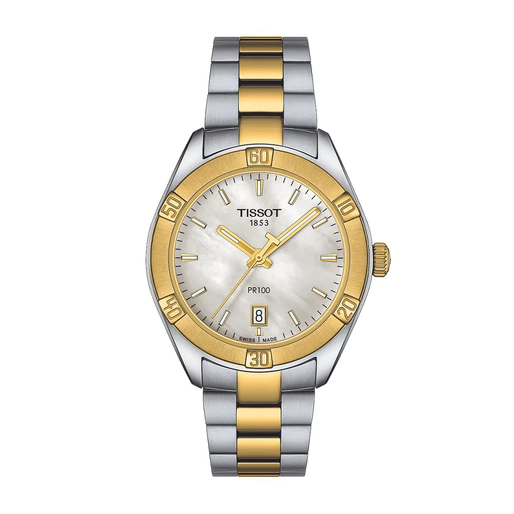 reloj tissot PR100 oro madre perla T1019102211100