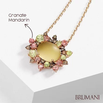 joyas de Brumani - granate mandarín