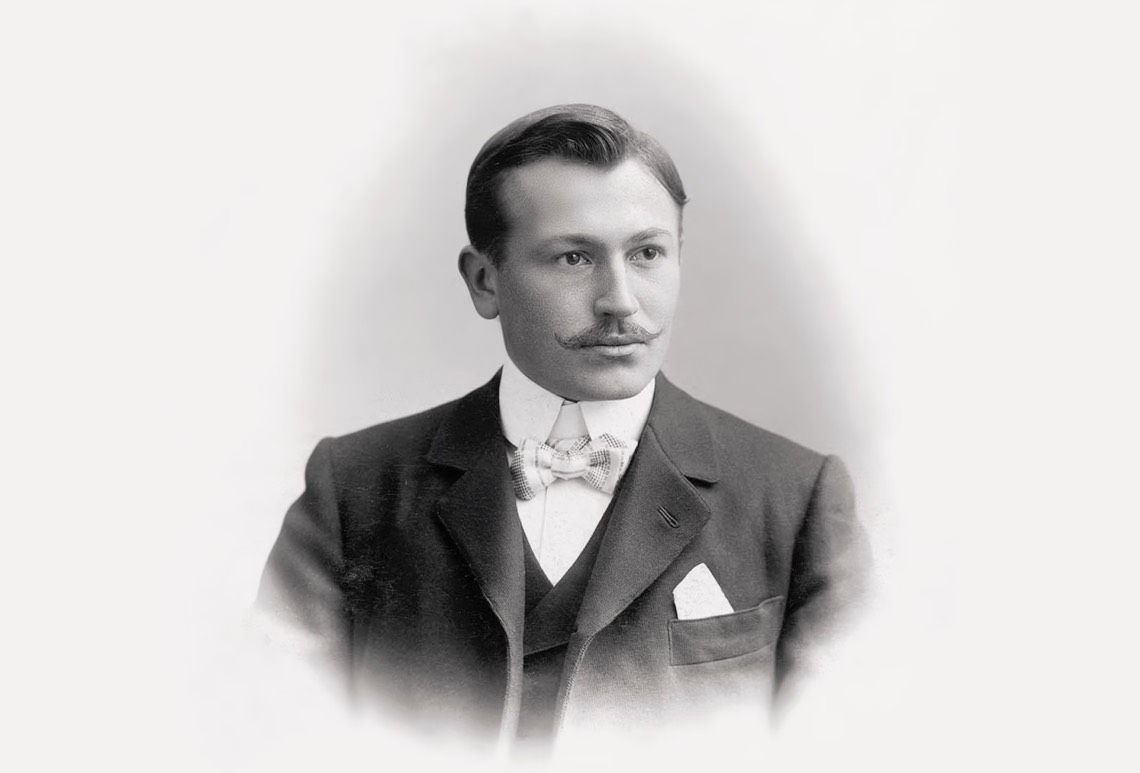 Retrato del fundador de Rolex