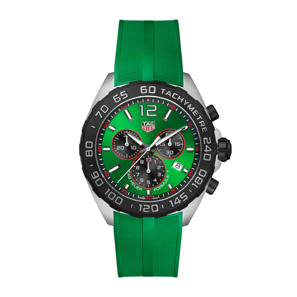 Reloj Tag Heuer Formula 1 Cron grafo Verde Cuarzo Latex Joyer a