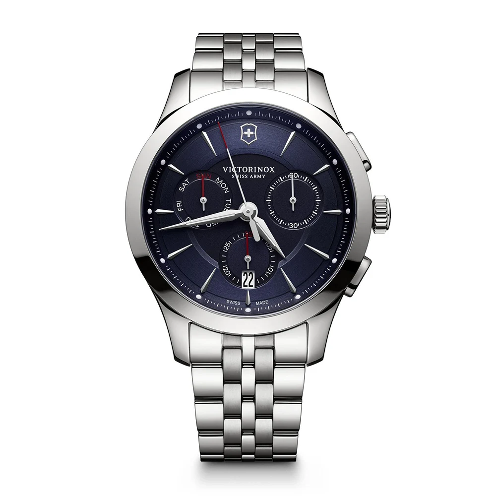 Reloj Victorinox Alliance Cronografo 44mm Acero Esfera Azul Joyeria Inter